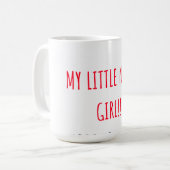 Mug Joyeux anniversaire petite fille méchante (Devant gauche)