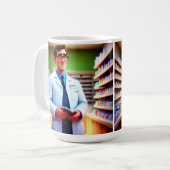 Mug Joyeux Anniversaire Pharmacien (Devant gauche)