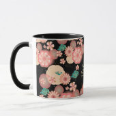 Mug Joyeux Anniversaire Printemps Fleurs de Pêche Moti (Gauche)
