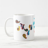 Mug Joyeux Anniversaire Quilled Paisleys, 11 oz de caf (Gauche)