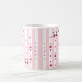 Mug Joyeux Anniversaire Rayure Rose et Blanche (Centre)
