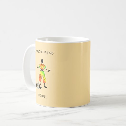 Mug Joyeux Anniversaire, Rythme De Danse Impressionnan (Devant gauche)