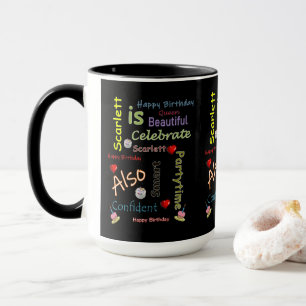 Mug Joyeux Anniversaire Scarlett