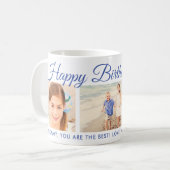 Mug Joyeux Anniversaire Script Collage de Photos (Devant gauche)