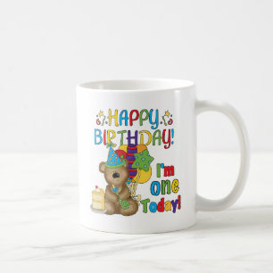 Mug Joyeux anniversaire Teddy Bear 1er T-shirts et cad
