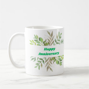 Mug "Joyeux Anniversaire" "Tenir les mains" mariage cl