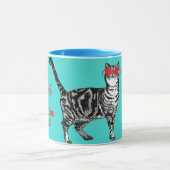 Mug Joyeux Anniversaire Vous Chat Tabby Cool Mens Mari (Centre)