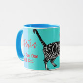 Mug Joyeux Anniversaire Vous Chat Tabby Cool Mens Mari (Devant gauche)