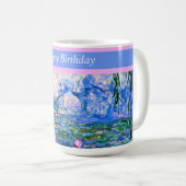 Mug Joyeux anniversaire, Water Lys 1919, (Devant droit)