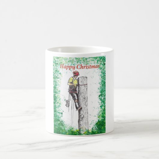 Mug Joyeux Arboriste de Noël (Centre)
