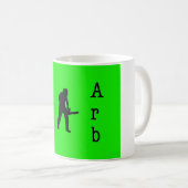 Mug Joyeux Arboriste de Noël Chainsaw. (Devant droit)