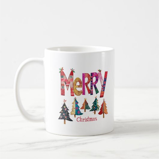 Mug Joyeux arbres de Noël (Gauche)