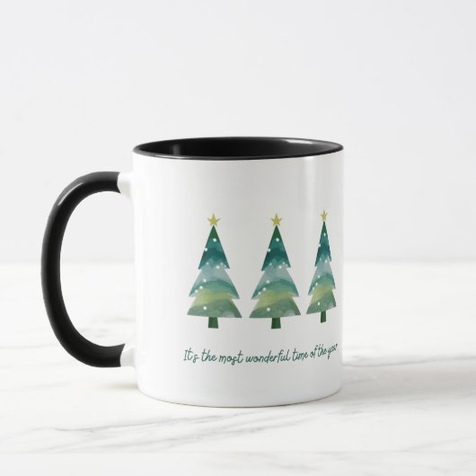 Mug Joyeux arbres de Noël (Gauche)