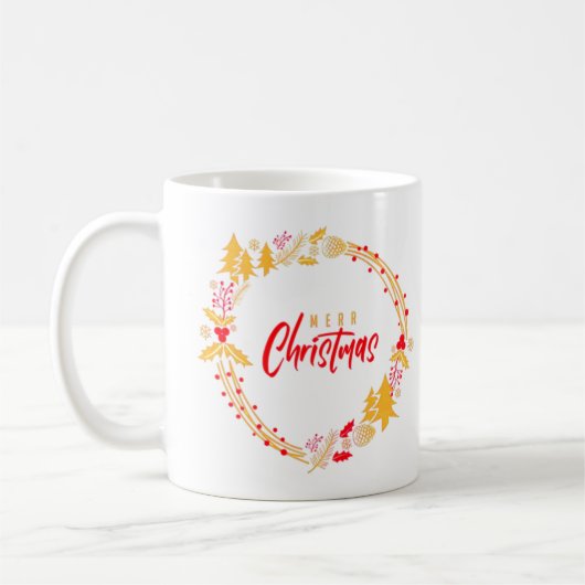 Mug Joyeux arbres de Noël (Gauche)