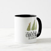 Mug Joyeux arbres de Noël Joyeux Jardins Jours fériés (Devant droit)