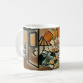 Mug Joyeux art d'anniversaire (Devant gauche)