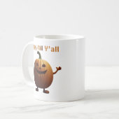 Mug Joyeux automne y'all automne mignon citrouilles mu (Devant gauche)