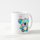 Mug Joyeux bébé koala souriant ours avec coeur d'amour (Devant droit)
