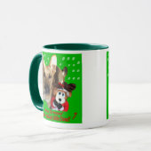 Mug Joyeux berger allemand de Noël (Devant gauche)