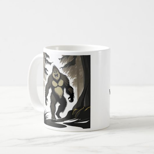 Mug Joyeux Bigfoot à Woods (Devant gauche)