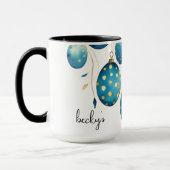 Mug Joyeux Bondi Bleu Polka Dot OEufs de Pâques (Gauche)