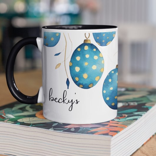 Mug Joyeux Bondi Bleu Polka Dot OEufs de Pâques