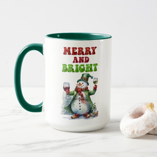 Mug Joyeux bonhomme de neige (Avec donut)