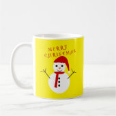 Mug Joyeux bonhomme de neige de Noël (Gauche)