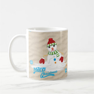 Mug joyeux bonhomme de neige en fonte de noël