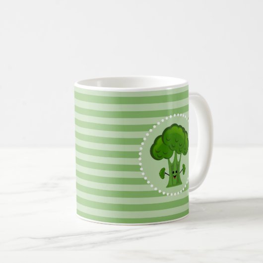Mug Joyeux Brocoli vert (Devant droit)