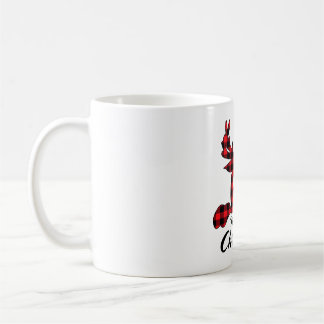 Mug Joyeux Buffalo Red Plaid Reindeer Matchin