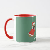 Mug Joyeux Buldogs français de Noël (Gauche)