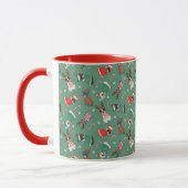Mug Joyeux Buldogs français de Noël (Gauche)