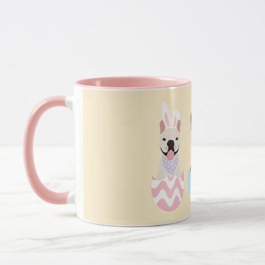 Mug Joyeux Bulldogs français de Pâques (Gauche)