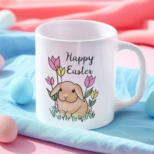 Mug Joyeux Bunny de Pâques printemps mignon