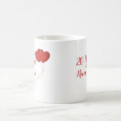 Mug Joyeux cadeau 20 ans Mariage Anniversaire personna (Centre)