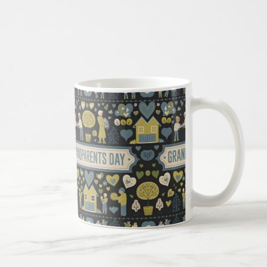 Mug Joyeux cadeau de la fête des grands-parents (Droite)