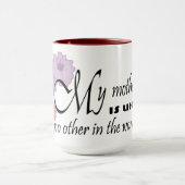 Mug Joyeux cadeau de la fête des mères (Centre)