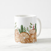 Mug joyeux cadeau de Noël, cadeau de Noël moderne gif (Devant droit)