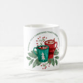 Mug joyeux cadeau de Noël, cadeau de Noël moderne gif (Devant droit)