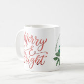 Mug joyeux cadeau de Noël, cadeau de Noël moderne gif (Devant gauche)