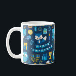 Mug Joyeux cadeau Hanoukka Menorah Sufganiyot Cute Owl<br><div class="desc">Sirotez dans le style de cet Hanoukka avec notre Happy Hanoukka mug avec Dreidel, Menorah, Sufganiyot, chouette mignonne, cadeau, Star of David, bougies et Cute Fox. Chaque gorgée de cette tasse est une gorgée de joie, avec une joyeuse boîte de symboles Hanoukka et d'adorables bébés animaux. Que vous soyez en...</div>