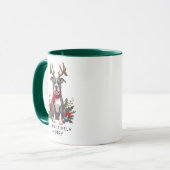 Mug Joyeux café de Noël de Pittbull Chien de Noël (Devant gauche)