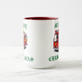 Mug Joyeux Camion d'incendie de Noël (Centre)