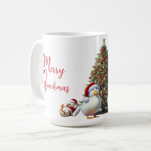 Mug Joyeux Canard Noël (Devant gauche)