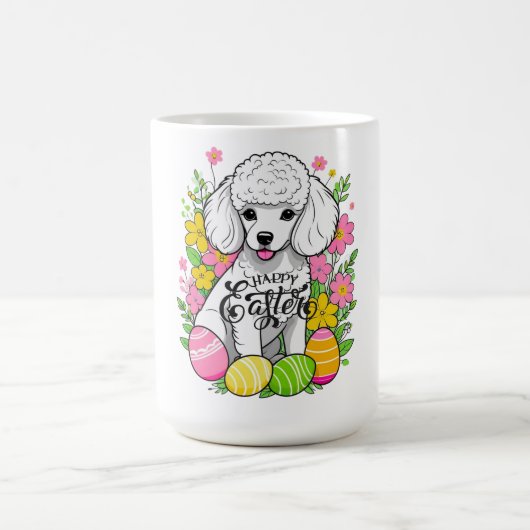 Mug Joyeux caniche de Pâques (Centre)
