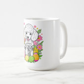 Mug Joyeux caniche de Pâques (Devant droit)