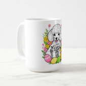 Mug Joyeux caniche de Pâques (Devant gauche)