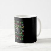 Mug Joyeux Carlin de Noël (Devant droit)