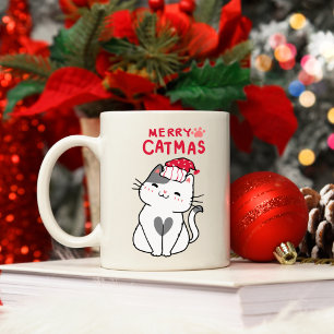 Mug Joyeux Catmas Cute Chat Noël